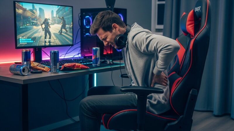 Back pain from gaming chairs